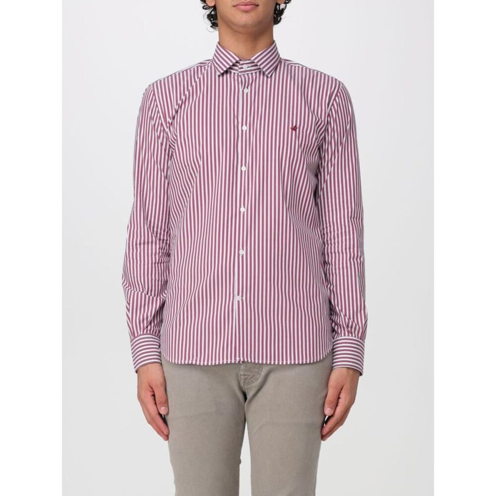 Brooksfield Men Brooksfield Striped Cotton Shirt With French Collar